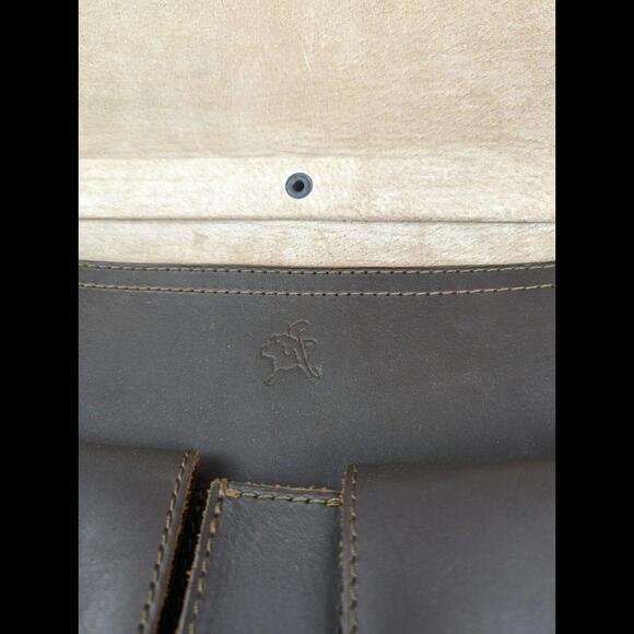 [SOLD] RARE SADDLEBACK Large Front Pocket Leather Briefcase Chestnut Brown - Picture 13 of 15